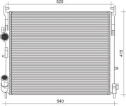 350213103300 MAGNETI MARELLI chladič motora 350213103300 MAGNETI MARELLI