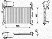 350213105000 MAGNETI MARELLI chladič motora 350213105000 MAGNETI MARELLI