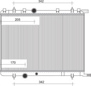 350213108009 MAGNETI MARELLI chladič motora 350213108009 MAGNETI MARELLI