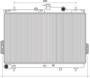 350213110500 MAGNETI MARELLI chladič motora 350213110500 MAGNETI MARELLI