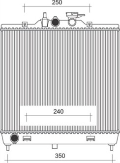 350213110800 MAGNETI MARELLI chladič motora 350213110800 MAGNETI MARELLI