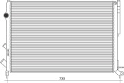 350213112800 MAGNETI MARELLI chladič motora 350213112800 MAGNETI MARELLI