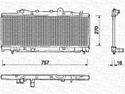 350213115000 MAGNETI MARELLI chladič motora 350213115000 MAGNETI MARELLI