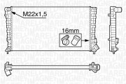 350213118500 Chladič, chlazení motoru MAGNETI MARELLI