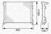 350213120800 MAGNETI MARELLI chladič motora 350213120800 MAGNETI MARELLI