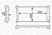 350213121900 MAGNETI MARELLI chladič motora 350213121900 MAGNETI MARELLI