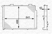 350213122600 MAGNETI MARELLI chladič motora 350213122600 MAGNETI MARELLI