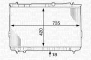 350213122700 MAGNETI MARELLI chladič motora 350213122700 MAGNETI MARELLI