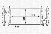 350213123400 MAGNETI MARELLI chladič motora 350213123400 MAGNETI MARELLI