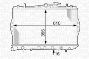 350213123700 MAGNETI MARELLI chladič motora 350213123700 MAGNETI MARELLI