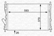 350213124100 MAGNETI MARELLI chladič motora 350213124100 MAGNETI MARELLI