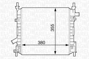 350213124300 MAGNETI MARELLI chladič motora 350213124300 MAGNETI MARELLI