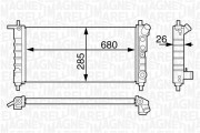 350213124400 MAGNETI MARELLI chladič motora 350213124400 MAGNETI MARELLI