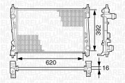 350213124900 MAGNETI MARELLI chladič motora 350213124900 MAGNETI MARELLI