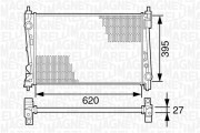 350213125100 MAGNETI MARELLI chladič motora 350213125100 MAGNETI MARELLI