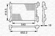 350213125400 MAGNETI MARELLI chladič motora 350213125400 MAGNETI MARELLI