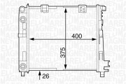 350213125600 MAGNETI MARELLI chladič motora 350213125600 MAGNETI MARELLI