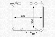 350213125700 MAGNETI MARELLI chladič motora 350213125700 MAGNETI MARELLI