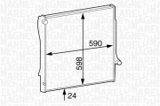 350213125900 Chladič, chlazení motoru MAGNETI MARELLI