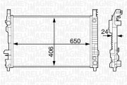 350213126300 MAGNETI MARELLI chladič motora 350213126300 MAGNETI MARELLI