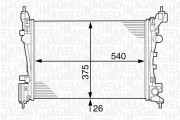 350213126500 MAGNETI MARELLI chladič motora 350213126500 MAGNETI MARELLI