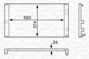 350213126600 MAGNETI MARELLI chladič motora 350213126600 MAGNETI MARELLI