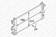 350213127200 MAGNETI MARELLI chladič motora 350213127200 MAGNETI MARELLI