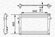 350213127500 MAGNETI MARELLI chladič motora 350213127500 MAGNETI MARELLI