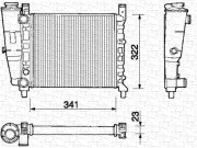 350213127000 MAGNETI MARELLI chladič motora 350213127000 MAGNETI MARELLI