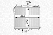 350213128000 MAGNETI MARELLI chladič motora 350213128000 MAGNETI MARELLI