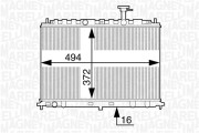 350213128300 MAGNETI MARELLI chladič motora 350213128300 MAGNETI MARELLI