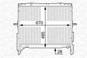 350213128600 MAGNETI MARELLI chladič motora 350213128600 MAGNETI MARELLI