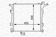 350213129200 MAGNETI MARELLI chladič motora 350213129200 MAGNETI MARELLI