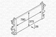 350213129400 MAGNETI MARELLI chladič motora 350213129400 MAGNETI MARELLI