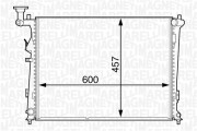 350213129500 MAGNETI MARELLI chladič motora 350213129500 MAGNETI MARELLI