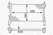 350213129900 MAGNETI MARELLI chladič motora 350213129900 MAGNETI MARELLI