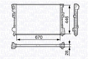 350213131400 MAGNETI MARELLI chladič motora 350213131400 MAGNETI MARELLI