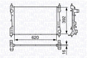 350213131500 MAGNETI MARELLI chladič motora 350213131500 MAGNETI MARELLI