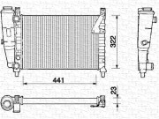 350213131000 MAGNETI MARELLI chladič motora 350213131000 MAGNETI MARELLI