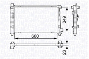 350213132000 MAGNETI MARELLI chladič motora 350213132000 MAGNETI MARELLI