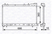 350213132300 MAGNETI MARELLI chladič motora 350213132300 MAGNETI MARELLI