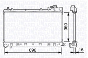 350213132400 MAGNETI MARELLI chladič motora 350213132400 MAGNETI MARELLI