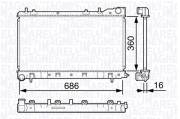 350213132600 MAGNETI MARELLI chladič motora 350213132600 MAGNETI MARELLI