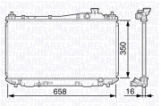 350213133000 MAGNETI MARELLI chladič motora 350213133000 MAGNETI MARELLI