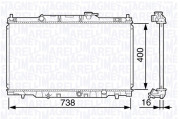 350213133200 MAGNETI MARELLI chladič motora 350213133200 MAGNETI MARELLI