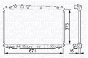 350213133700 MAGNETI MARELLI chladič motora 350213133700 MAGNETI MARELLI