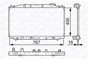 350213133900 MAGNETI MARELLI chladič motora 350213133900 MAGNETI MARELLI