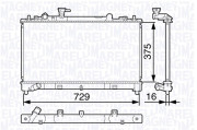 350213134800 MAGNETI MARELLI chladič motora 350213134800 MAGNETI MARELLI