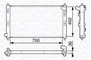 350213134900 MAGNETI MARELLI chladič motora 350213134900 MAGNETI MARELLI