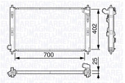 350213135100 MAGNETI MARELLI chladič motora 350213135100 MAGNETI MARELLI